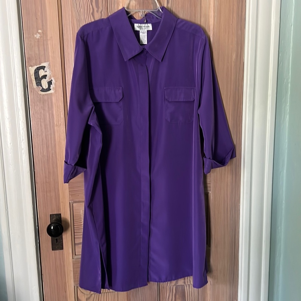 Brylane Woman collection size 22W. Purple tunic